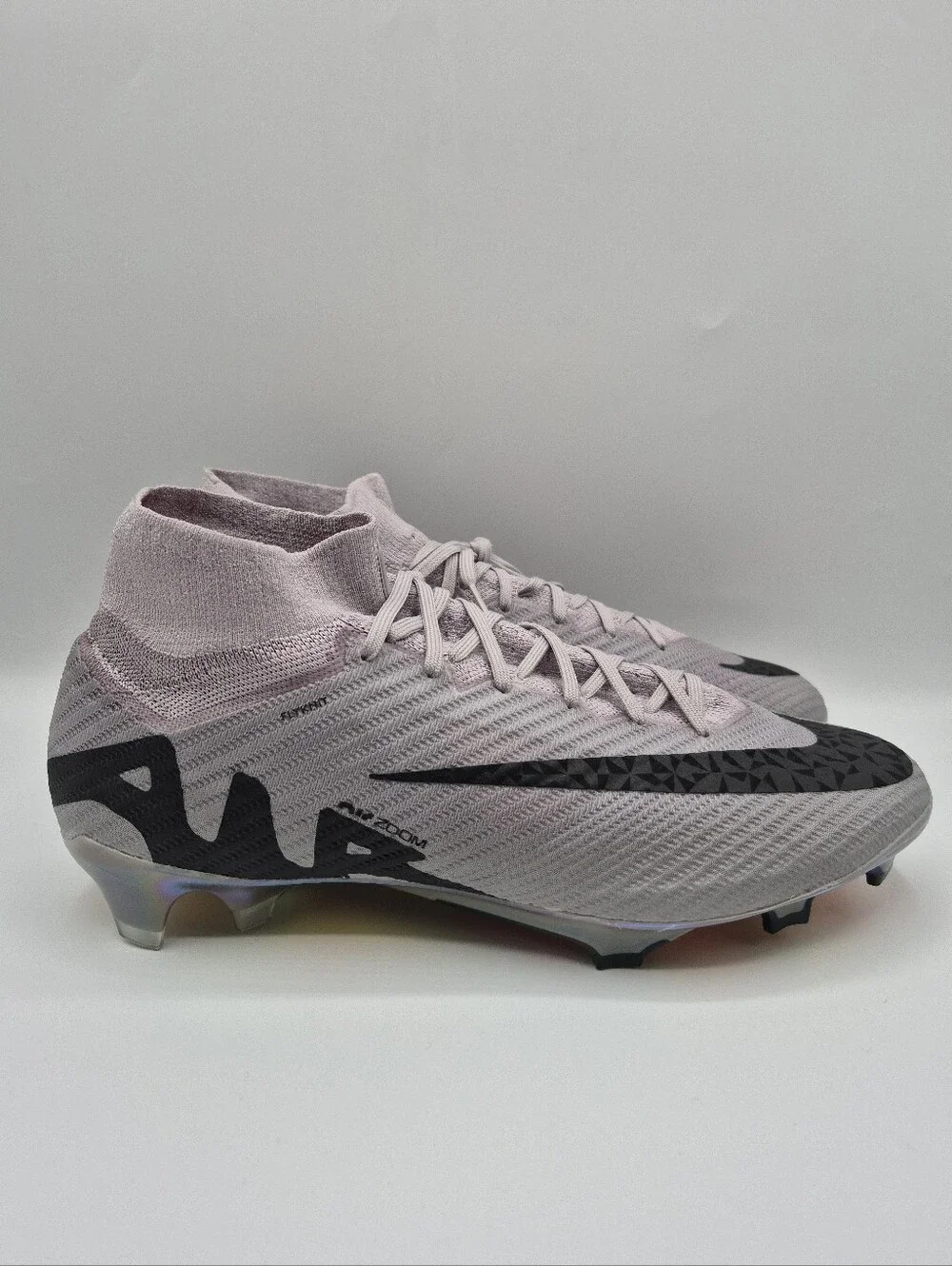 Nike Mercurial Superfly 9 Elite FG Soccer Cleats Grey Mens Size 10 HF4382-001